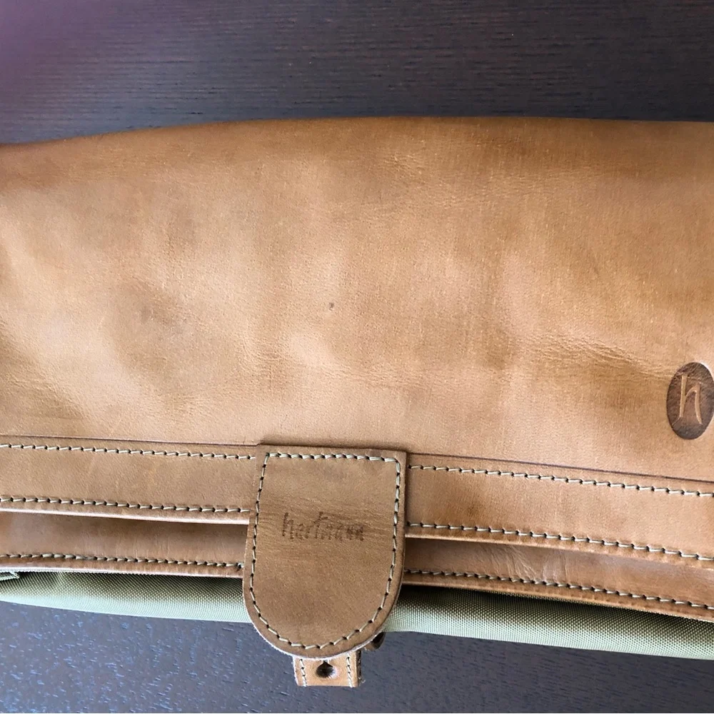 Vintage Hartmann Hanging Toiletry Bag - Consists of Leather & Nylon - Picture 7 of 13